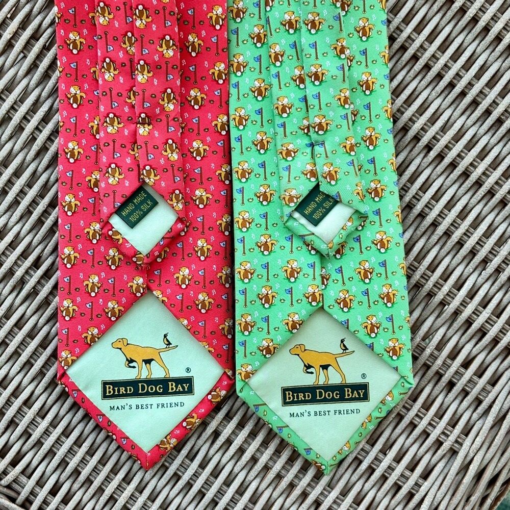 Bird Dog Bay | Bushwood Boogie Ties (2) | 100% Silk, Handmade in New York City